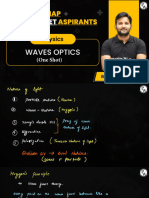 Wave Optics (One Shot) - Class Notes - NEET Mind Map