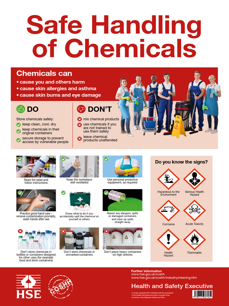 Chemicals-Poster Compressed | PDF | Hazards | Occupational Safety And ...