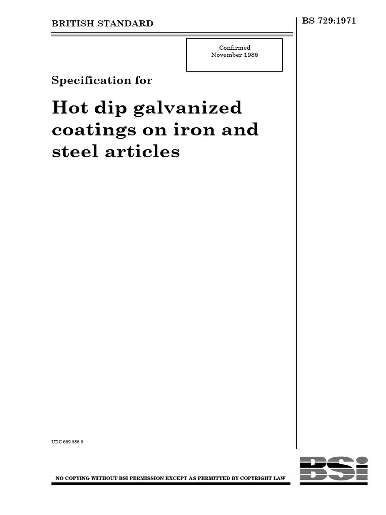 BS 729 | PDF | Screw | Steel