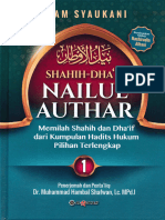 Shahih Dan Dha'if Nailul Authar Jilid 1 (Quran Hadith Sunnah Fatwa Mazhab) (Imam Syaukani)