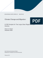 Climate Change and Migration A CGE Analysis For Two Large Urban Regions of Latin America