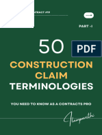 50 Construction Claim Terminologies