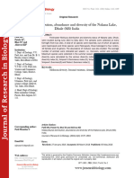 Malacofaunal Distribution Abundance and