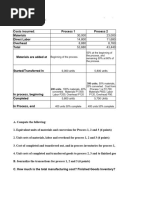 Chapter 9.2 Process Costing - Average and FIFO