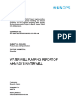 001 - BDWSP - Pumping Test Report of Masjid Ahmadi Water Well - 19 Nov 20