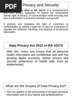 Data Privacy and Security