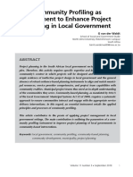 Van Der Waldt 2019 Community Profiling As Instrument To Enhance Project Planning in Local Government