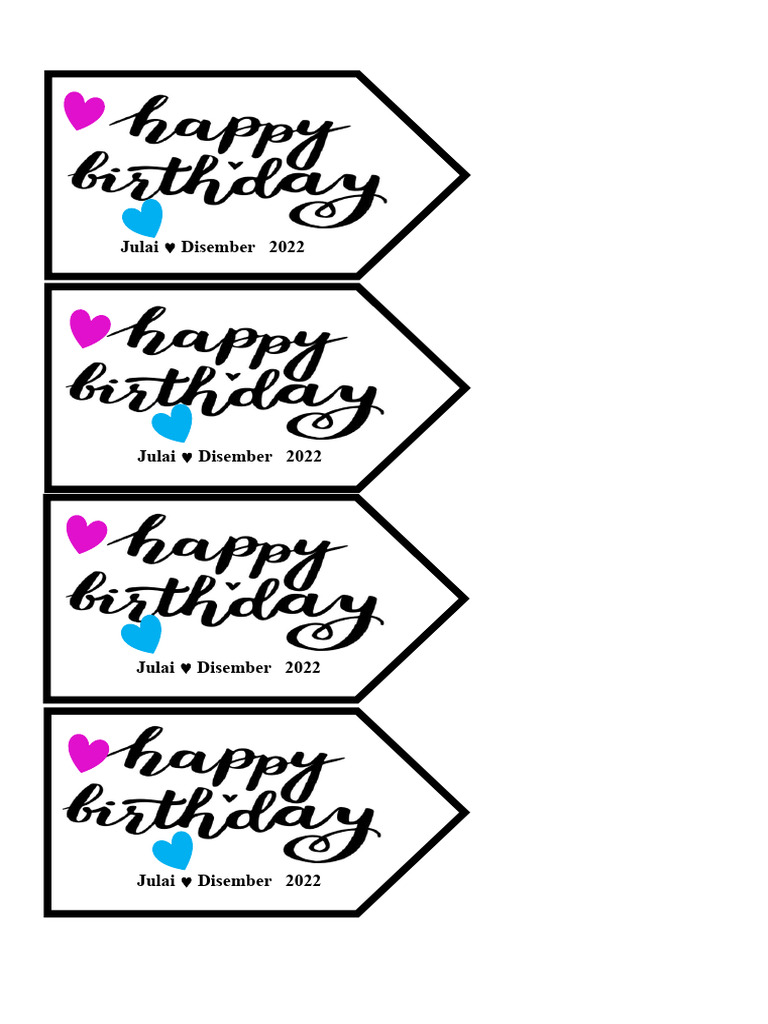 Happy Birthday Card | PDF