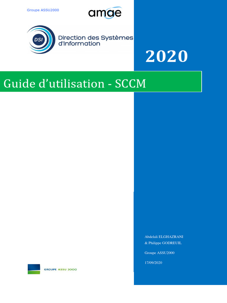 Guide d'utilisation de SCCM | PDF | Installation (Programmes ...