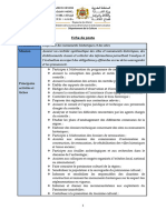 Fiche de Poste: Dénomination Inspecteur Des Monuments Historiques Et Des Sites Mission