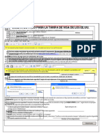 Boleta de Pago para La Tarifa de Visa de Los Ee - Uu.