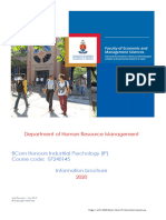 2020 - Bcom Hons Industrial Psychology Information Brochure - zp174632