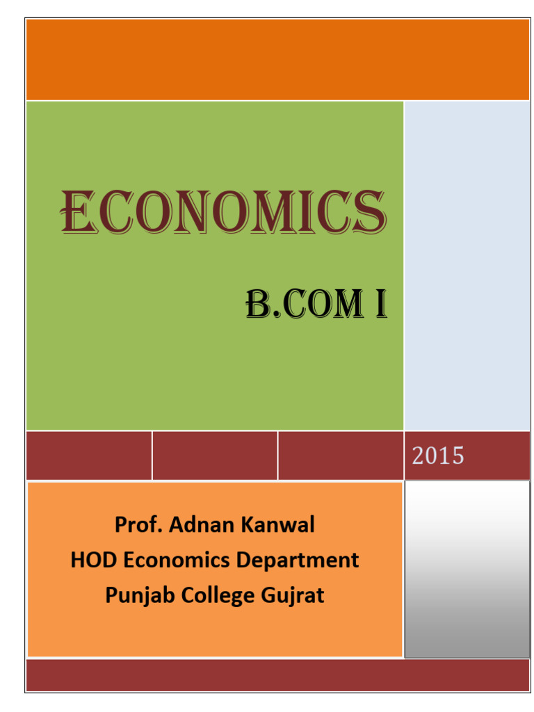 Economics B Part 1 Pdf Economics Utility