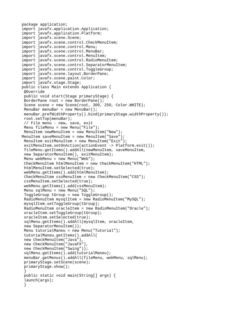 Layout Program-Javafx | PDF