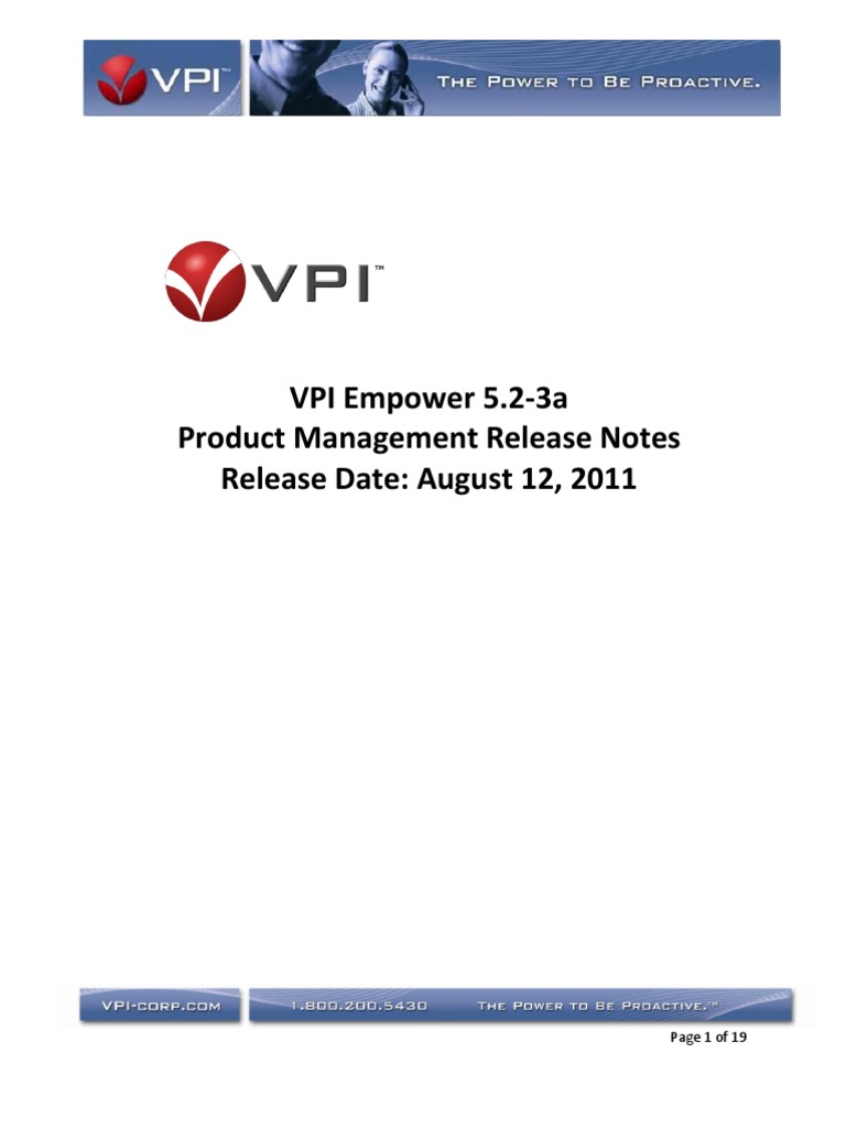 Vpi Empower Release Notes 5.2 3a | PDF | Windows Registry | Remote ...