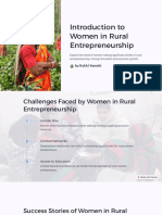 Introduction To Women in Rural Entrepreneurship