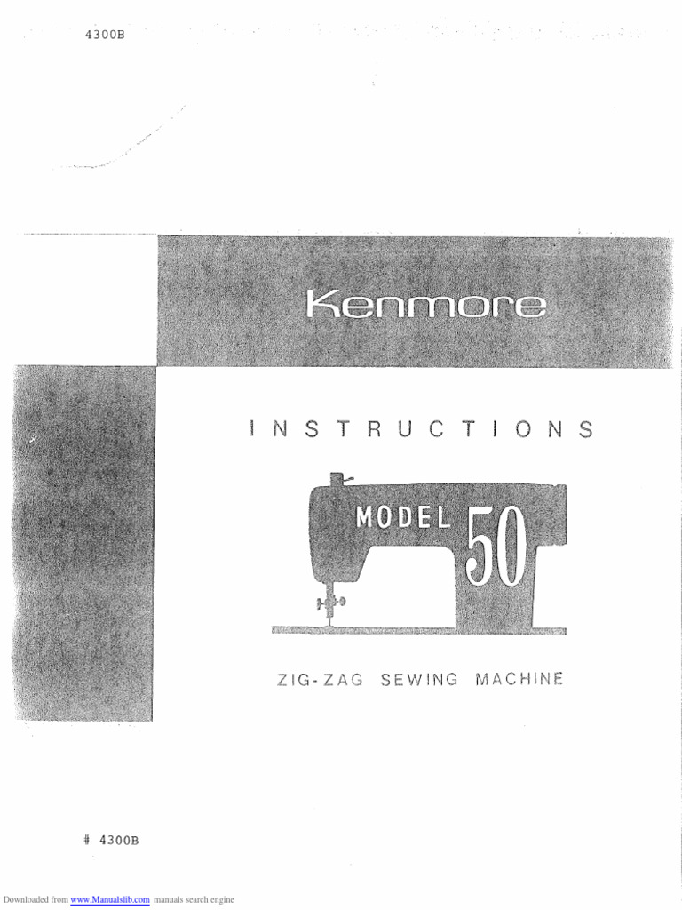 KENMORE SEWING MACHINE INSTRUCTIONS visual data 7