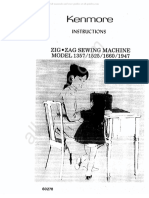 Kenmore 158.1357 Sewing Machine Instruction Manual