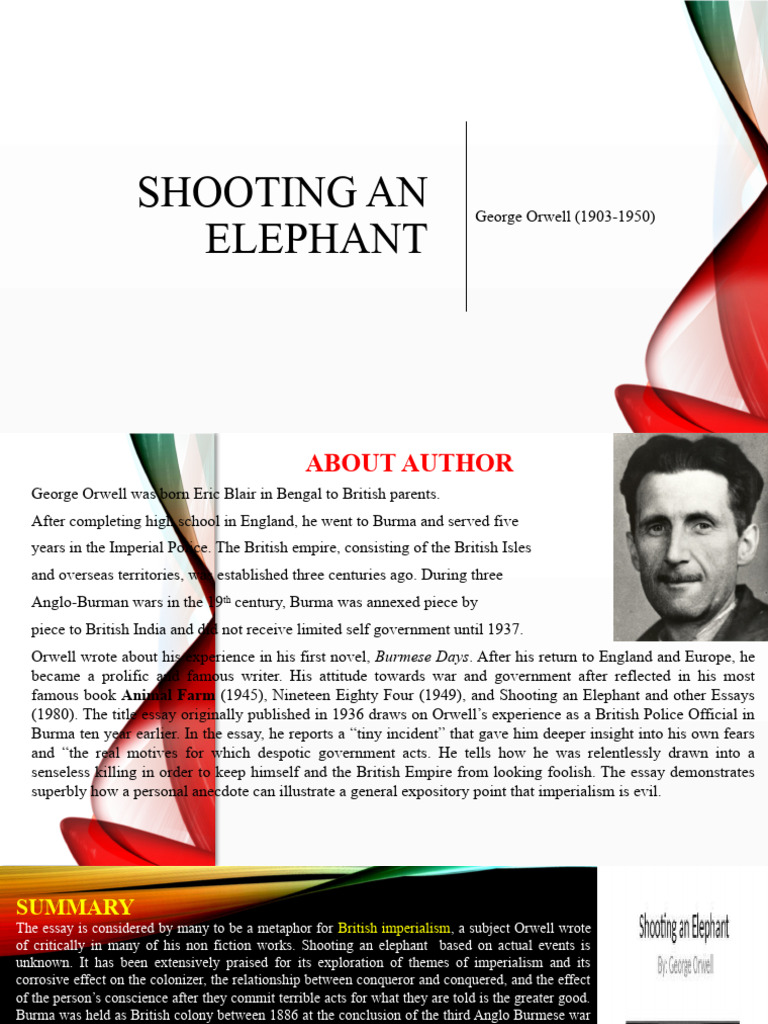 Shooting An Elephant PDF