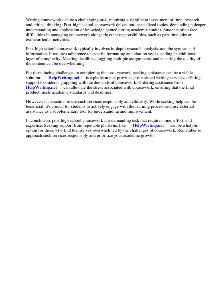 what-is-post-high-school-coursework-pdf-higher-education-college