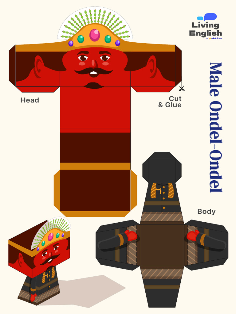 Male Ondel-Ondel Papercraft | PDF