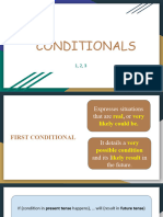 First, Second, and Third Conditionals