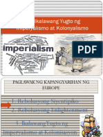 Ang Ikalawang Yugto NG Imperyalismo at Kolonyalismo