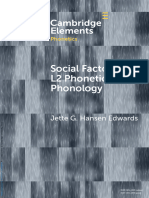 Social Factors and l2 Phonetics and Phonology