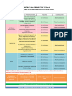 Cronograma Matricula 2024I