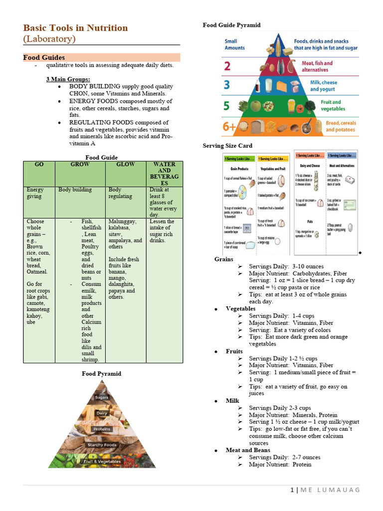 Essential Nutrition Tools and Guidelines | PDF | Digestion | Human ...