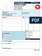 Invoice Format in Word 04