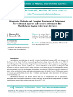 Diagnostic Methods and Complex Treatment of Trigeminal Nerve Branch Injuries in Fractures of Bones of The Maxillofacial Region (Literature Review)