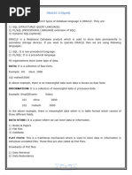 SQL Oracle11g Notes