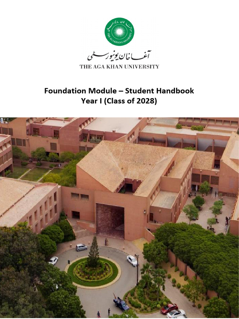 Foundation Module Handbook for Class of 2028 | PDF | Dna | Dna Repair