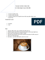 Procedure Text How To Make Coffee