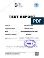 IEC60896 (FTHT Battery) Test Report