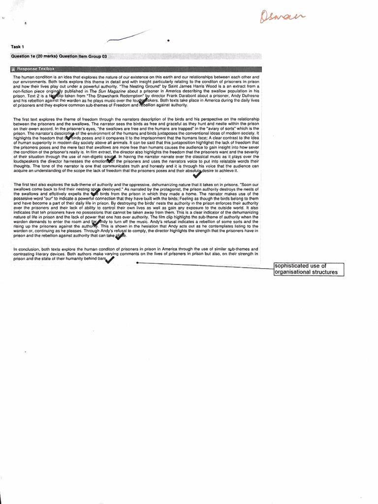 Myp E Assessment Sample Responses 1 Pdf