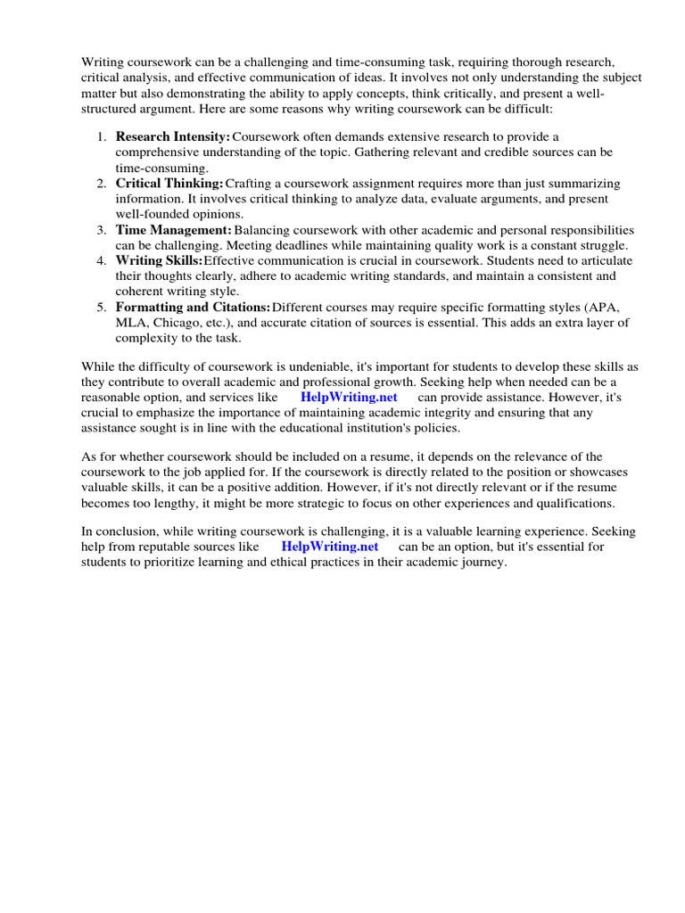 Should you put coursework on your resume pdf r sum critical thinking