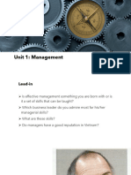 Unit 1 - Management