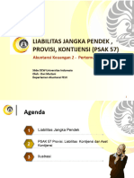 Liabilitas Jangka Pendek, Provisi, Kontijensi (Psak 57) : Akuntansi Keuangan 2 - Pertemuan 1