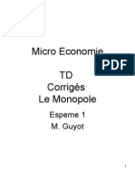 Micro TD3 CorrigÃ©s Le Monopole