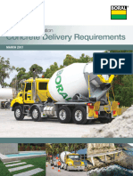 Concrete Delivery Requirements Safety Data Sheet