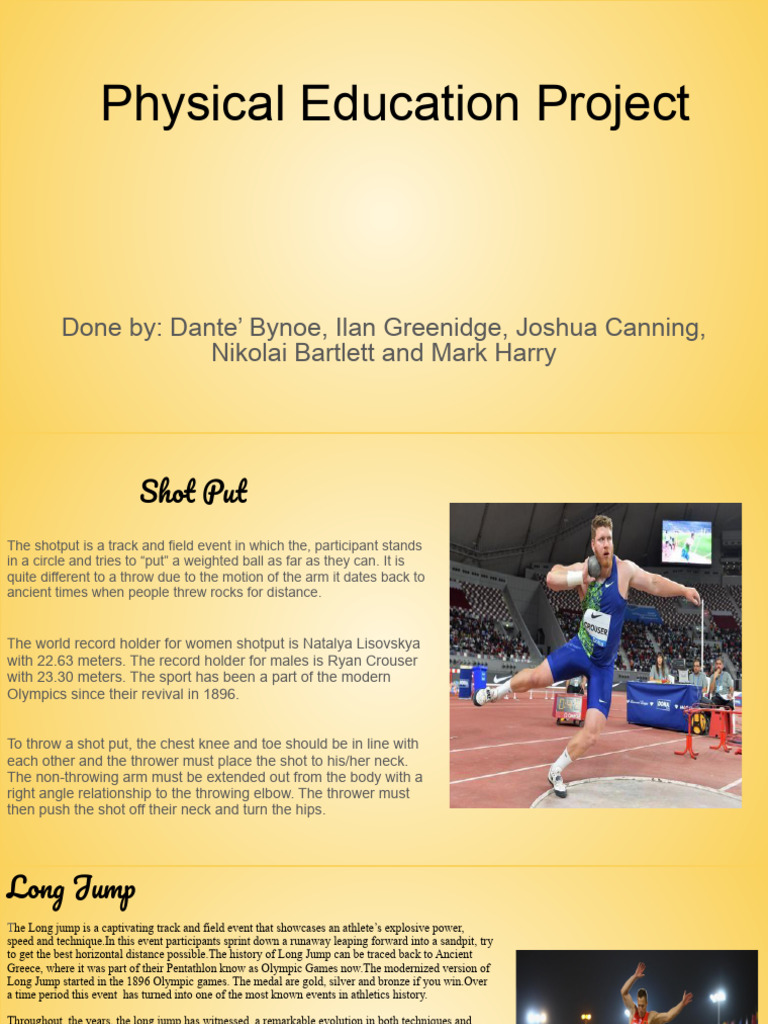 Track & Field Project Overview | PDF | Track And Field | Sports