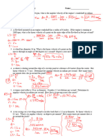 Linear and Angular Velocity Solutions