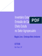 Inventário Estadual de EMISSOES DE GASES