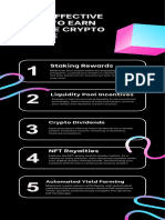 Effective Ways To Generate Passive Income Through Crypto Infographic