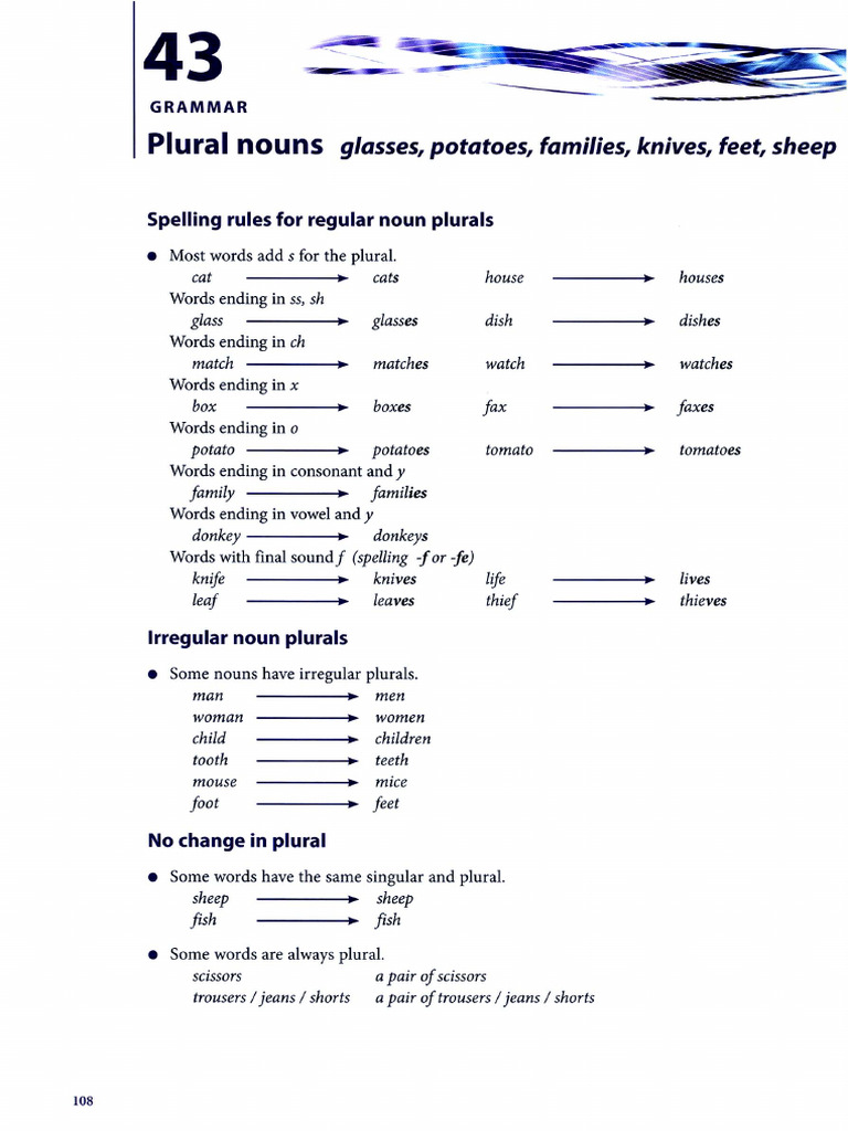 Plural Nouns Pdf