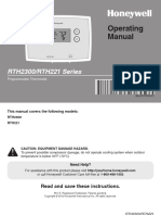 rth2221b Super Programmable Thermostat Operating Manual