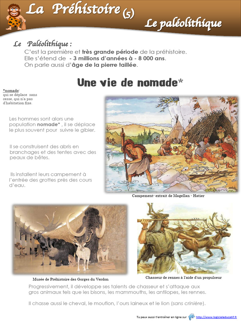 Vie et Chasse au Paléolithique | PDF | Renne | Chasse