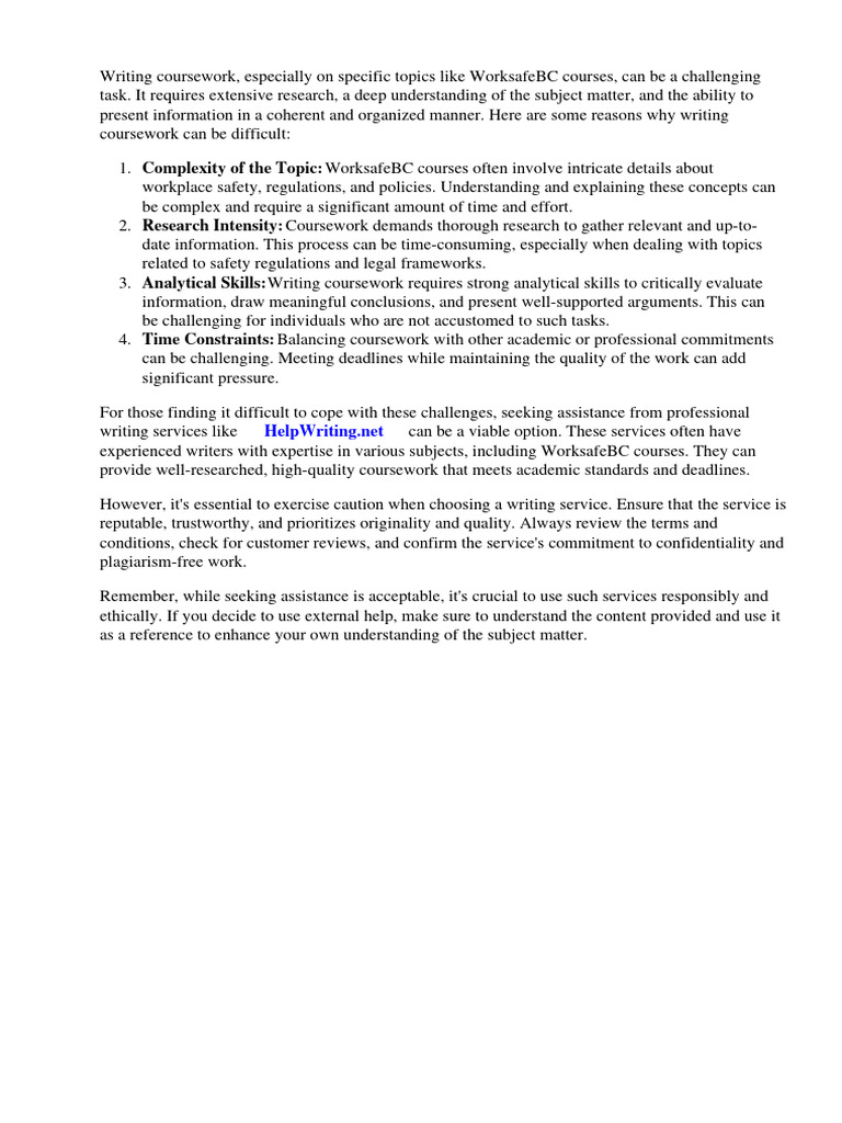 Worksafebc Course | PDF | Occupational Safety And Health | Employment